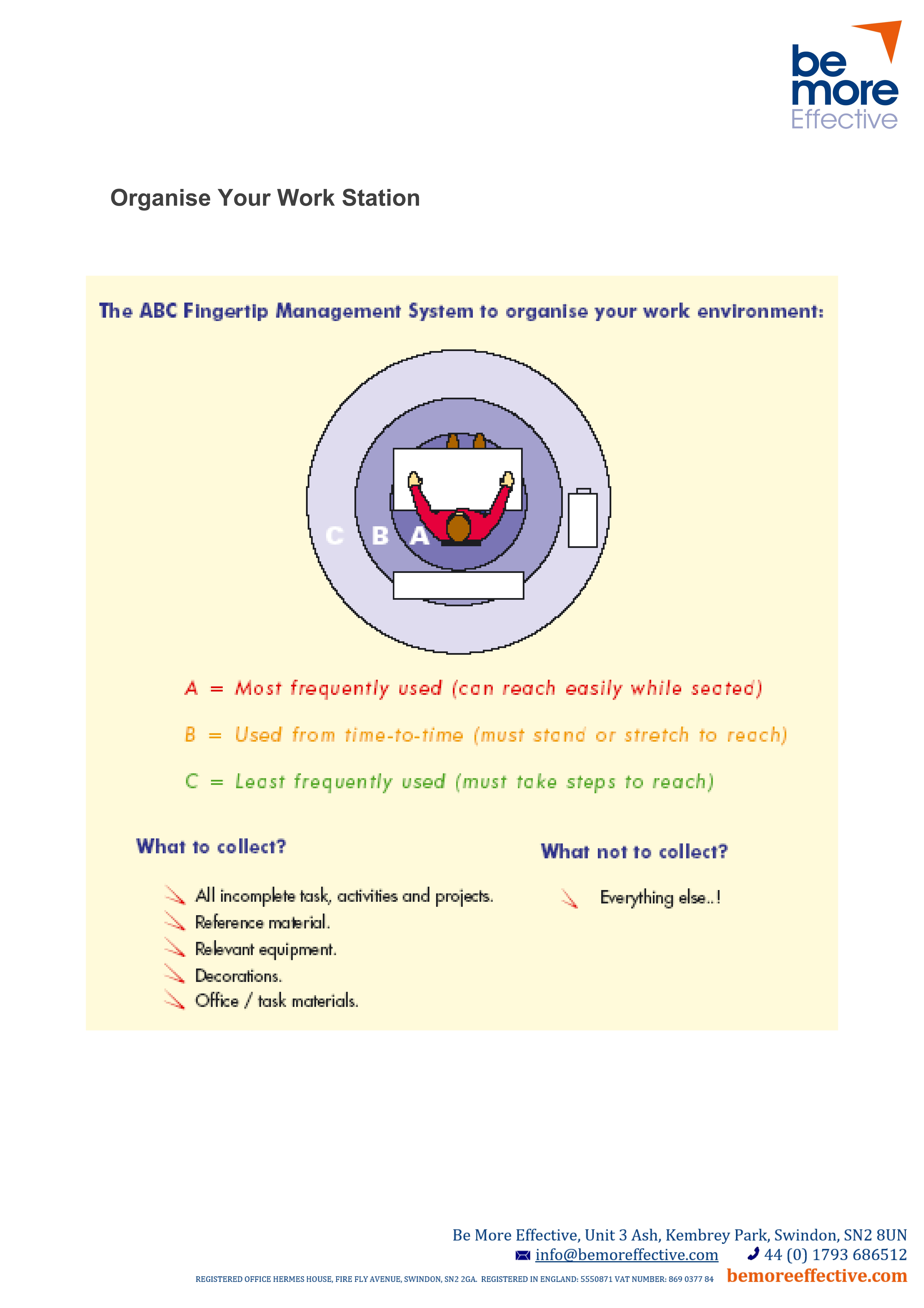 Organise your workstation